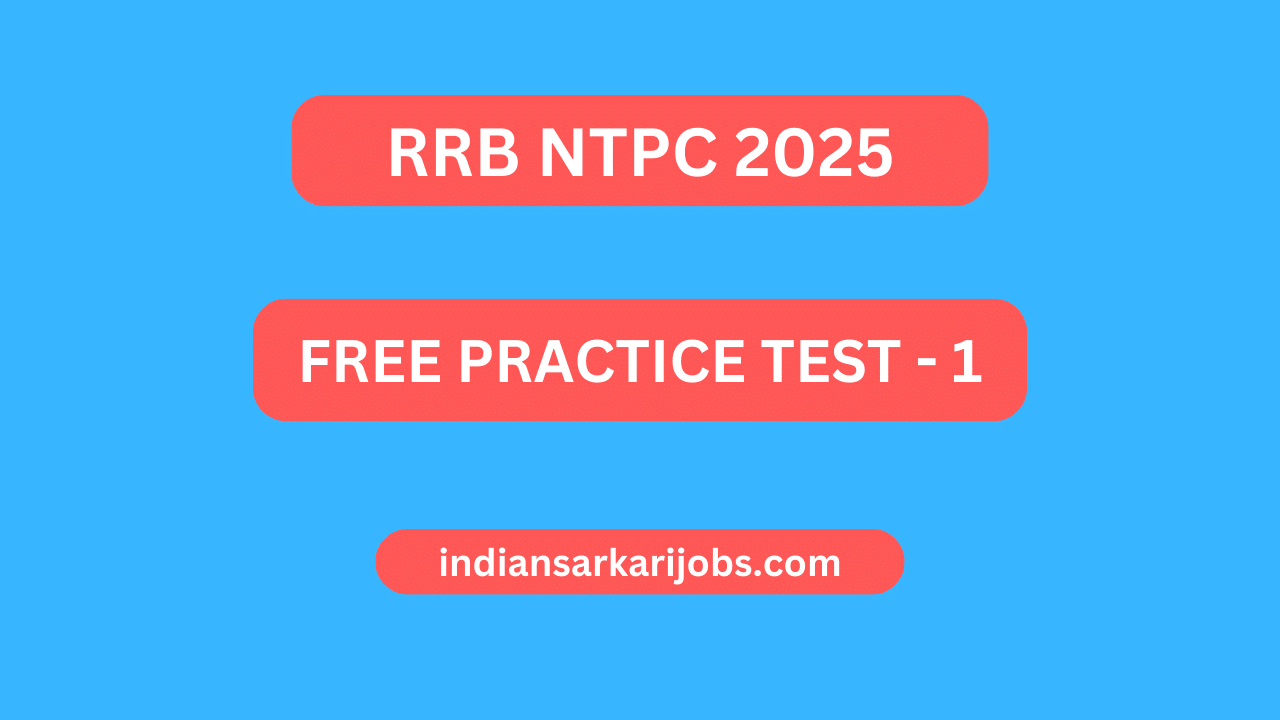 RRB NTPC Practice Test